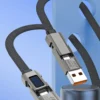 WIWU 4 in 1 100W USB USB Type C To USB C Cable Fast Charging Lighting Data Cord