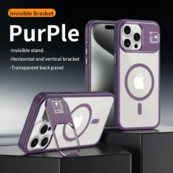 Alternative view of Luxury Magsafe Wireless Charging Transparent PC Silicone Magnetic Case cover For iPhone 11 Pro Max/12 Pro Max