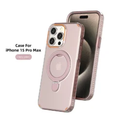 Alternative view of Luxury Premium 2 in 1 PC+TPU Magsafe Kickstand Shockproof Protective Case Cover For iPhone Series