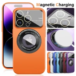 Luxury Premium Fashionable Magnetic With Lens Protector Case Cover For iPhone 14 Pro