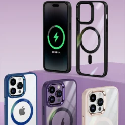 Luxury Shockproof Transparent Magsafe Magnetic Clear Acrylic Hard Case Cover For iPhone Series