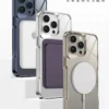 Luxury Plating Frame Transparent Clear Bumper Silicone Magsafe Phone Case Cover for iPhone 13 Pro Max/14 Pro Max/15 Pro Max
