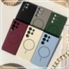 Luxury Premium Silicone Magsafe Wireless Charge Bumper Case Cover For Samsung Galaxy S Series