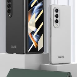Luxury Ultra Thin Hard PC Front Tempered Glass Phone Cover For Samsung Galaxy Z Fold 3/Z Fold 4