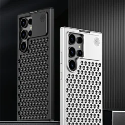 Luxury Ultra thin Aluminum Alloy Heat Dissipation Aromatherapy Anti-Scratch Slim Case Cover For Samsung Galaxy S22 Ultra/S23 Ultra
