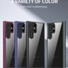 Luxury Crystal Clear TPU Frame Hybrid Shockproof Cover for Samsung Galaxy S23 Ultra