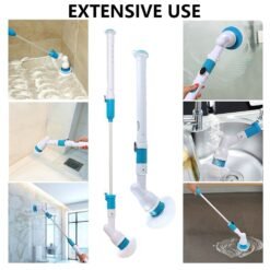 Electric Rechargeable Adjustable Cordless Spinning  Scrubber Brush