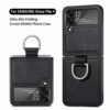 Luxury Premium Anti-Scratch Leather Phone Case Cover for Samsung Galaxy Z Flip 3 5G/ Z Flip 4 5G