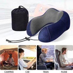 Alternative view of Memory Foam U-shaped Neck Soft Travel Pillow Massage