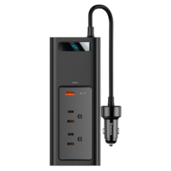 Alternative view of Baseus Power Inverter DC 12V to AC 220V 150W Dual Port Fast Charging Car Power Station