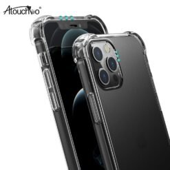 iPhone 12 Shockproof Antiburst Clear Case with tempered glass