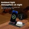 NEW 4 in1 Wireless 15W Wireless Fast Charging Dock Station