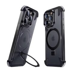 Luxury Premium Luxury Premium Leather Magsafe Ring Holder Invisible Kickstand Bezel Less Metal Slim Hard Ultra Thin Case Cover iPhone 13 Pro Max/14 Pro Max