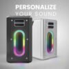 Amaya BD34 wireless Bluetooth speaker 12000mAh IPX5 waterproof outdoor Karaoke with 2 wireless microphone