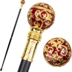 Golden Vintage Party Fashionable Walking Cane Halloween Crosier Ball