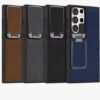 Luxury Premium Nilkin Flip Kickstand Camera Lens Fold  Holder Protector Case Cover For Samsung Galaxy S Series