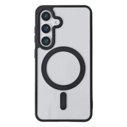 Luxury Thin Acrylic Magsafe Transparent Cover Case Cover and 3D Glass Protector for Samsung Galaxy A Series