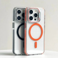 Luxury Premium Transparent Invisible Lens KickStand MagSafe Phone Case Cover For iPhone series