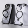 Luxury Premium Magnetic Stand Wireless Charging Anti-Yellowing Shockproof Slim Case Cover For Samsung iPhone Series