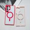 Luxury Thin Acrylic Magsafe Transparent Cover Case Cover for Samsung Galaxy S23 Ultra/S24 Ultra