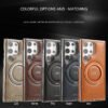 Luxury Premium Kickstand Magnetic Leather Phone Case For Samsung Galaxy S24 Ultra/S25 Ultra