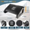 Luxury Premium Ergonomic Foot Rest With Massage Rollers For Home Office Work Desk Leg Rest Pain Relief