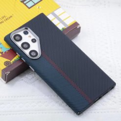 Alternative view of Luxury Premium Business Ultra Thin Carbon Fiber Texture Magsafe Wireless Phone Cover For Samsung Galaxy S Series
