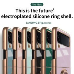 Luxury Premium Electroplated Finger Ring Case For Samsung Galaxy Z Flip Series