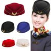 Luxury Premium Stewardess Beret Party Cosplay Formal Party Costume Hat