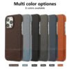 Luxury Premium Splicing Design Shockproof Protection Hard Shell Leather Case Cover For iPhone Series