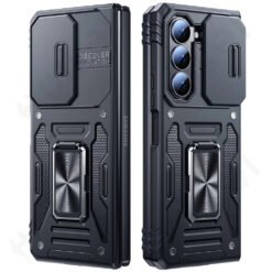 Luxury Premium Armor Hybrid with Ring Holder Kickstand Rugged Shockproof Case Cover For Samsung Z Fold 5/Z Fold 6