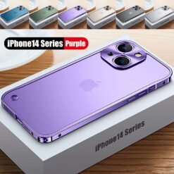 Alternative view of Luxury Premium Magsafe Magnetic Aluminum Metal Case Cover and 3D Glass Protector for iPhone 14 Pro Max