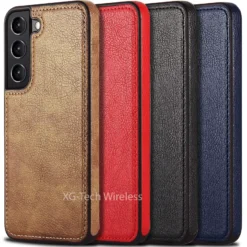 Luxury Premium PU Line Leather Stitching Case Cover For Samsung Galaxy S24/S24 Plus
