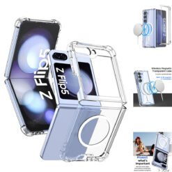 Luxury Premium Shockproof Clear MagSafe Magnetic Cover Case For Samsung Galaxy Z Flip 5