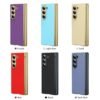 Luxury Premium Matte Leather Golden Border Case For Samsung Galaxy Z fold Series