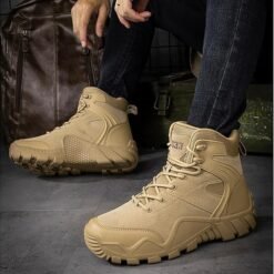 Alternative view of Hiking Shoes Men Waterproof Light Trekking Shoes Men Ankle Mountaineering Shoes Non-Slip Comfortable Outdoor Shoes Men for Sport Hiking & Combat Boots