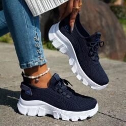 Alternative view of Women's Breathable Mesh Knit  Walking Casual Sneakers