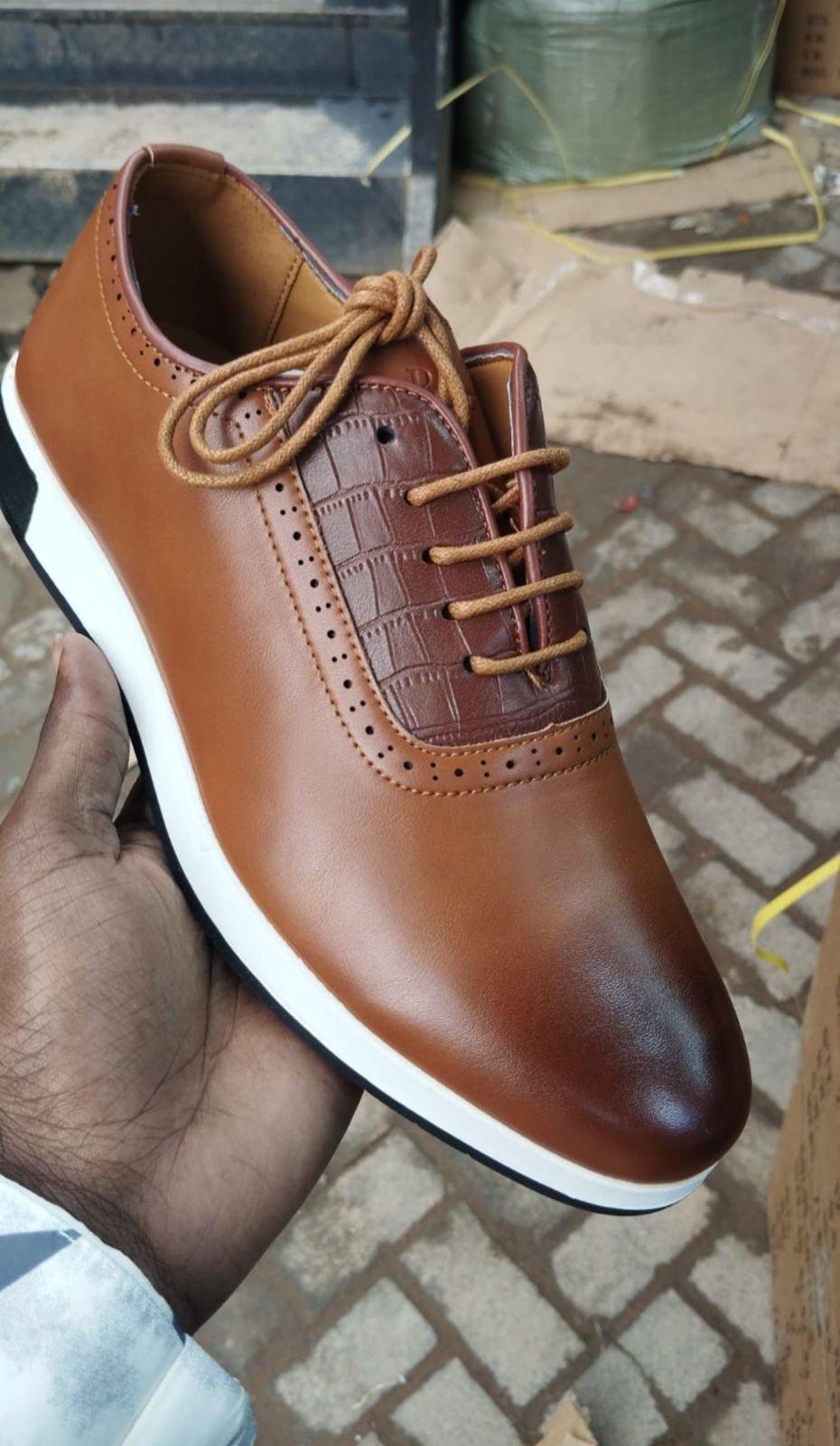 Berluti Croc-Embossed Oxford Leather shoes - Image 3