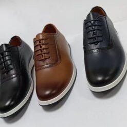 Alternative view of Berluti Croc-Embossed Oxford Leather  shoes