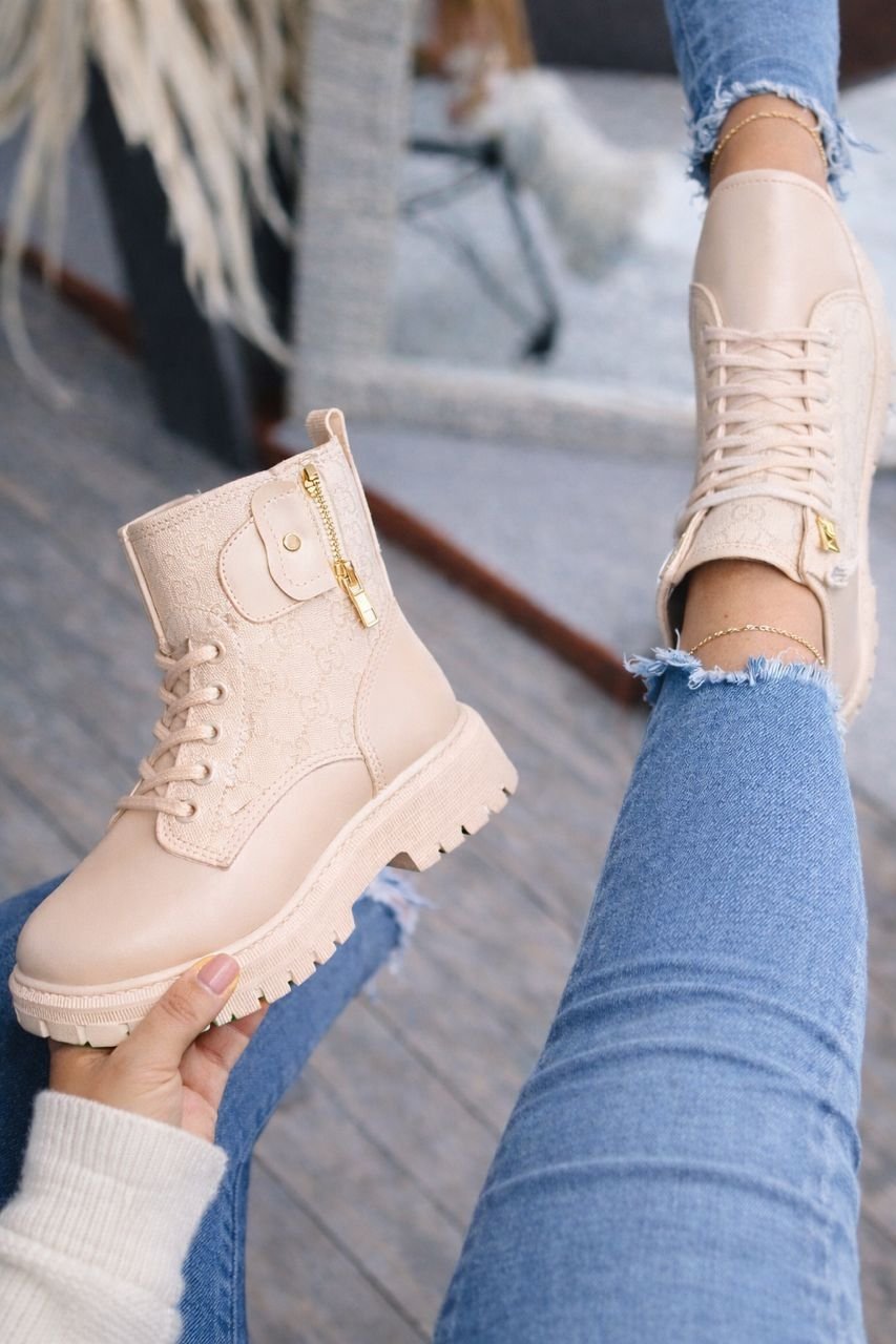 Chunky Monogram Ladies Boots