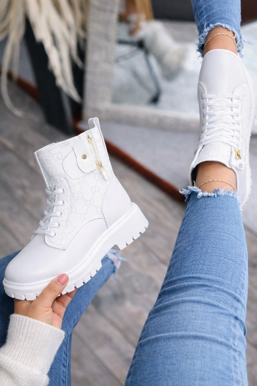 Chunky Monogram Ladies Boots - Image 3