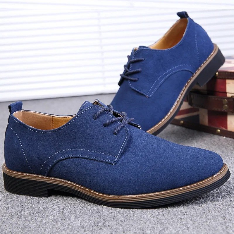 Mens Oxford Business Casual Suede Shoes - Image 24
