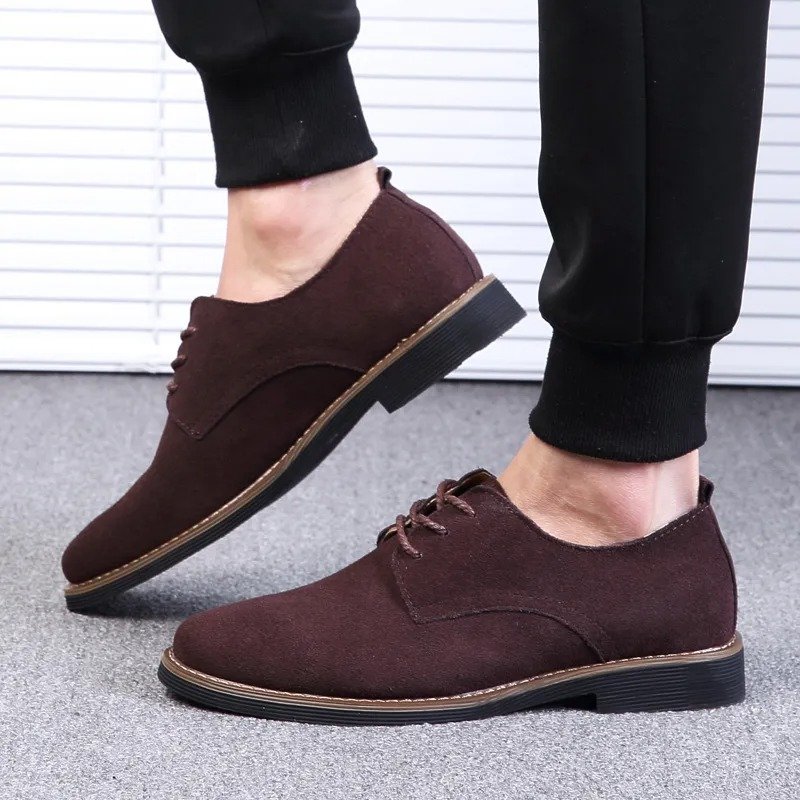 Mens Oxford Business Casual Suede Shoes - Image 26