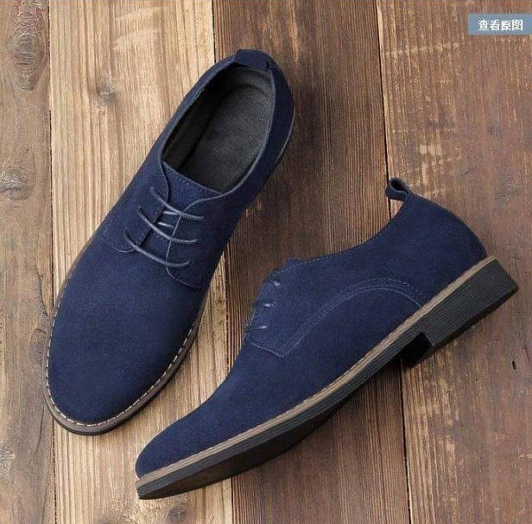 Mens Oxford Business Casual Suede Shoes - Image 9