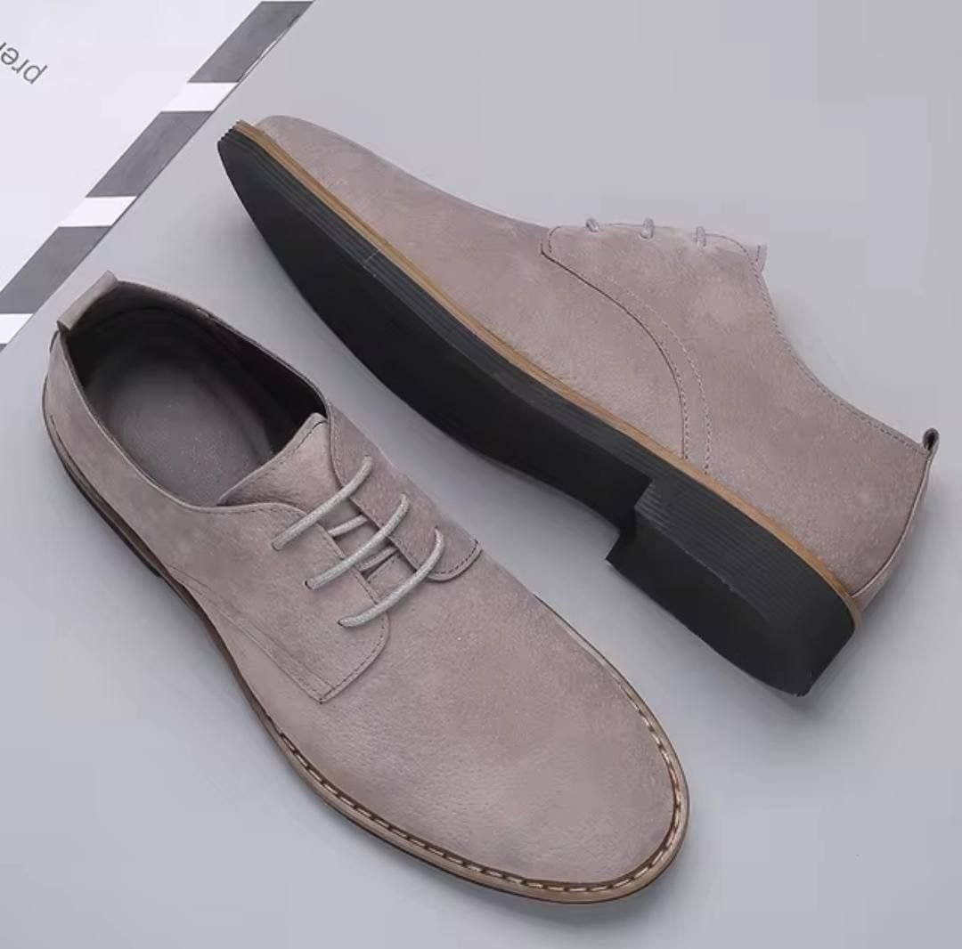 Mens Oxford Business Casual Suede Shoes - Image 10