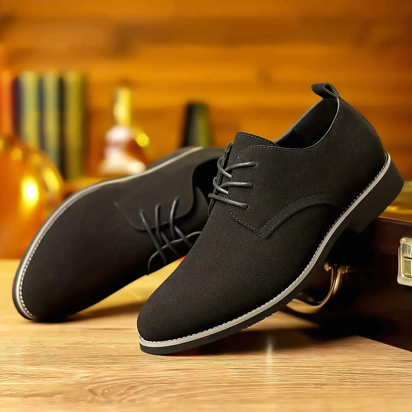 Mens Oxford Business Casual Suede Shoes - Image 11