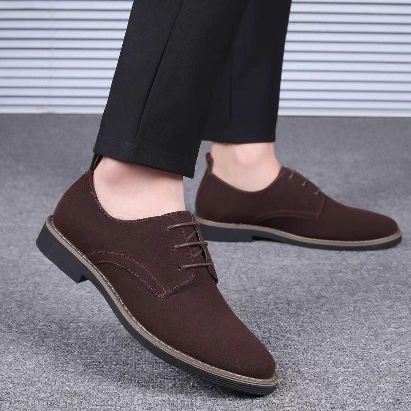 Mens Oxford Business Casual Suede Shoes - Image 14