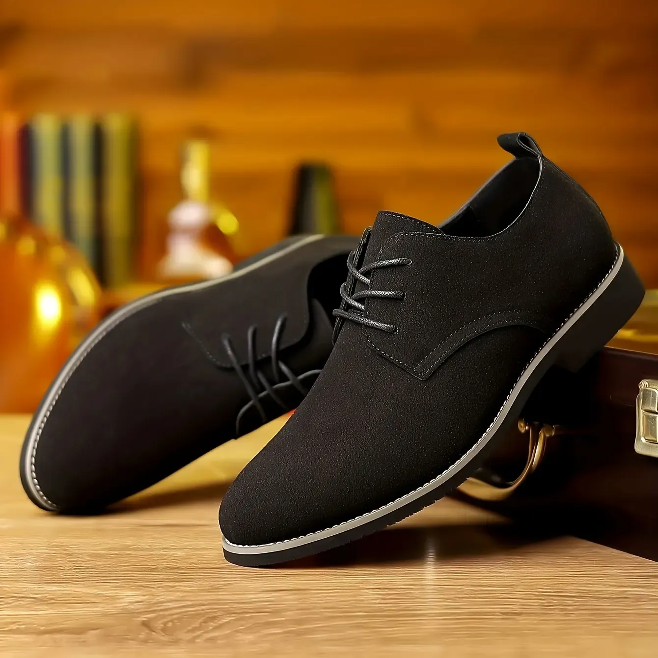 Mens Oxford Business Casual Suede Shoes - Image 18