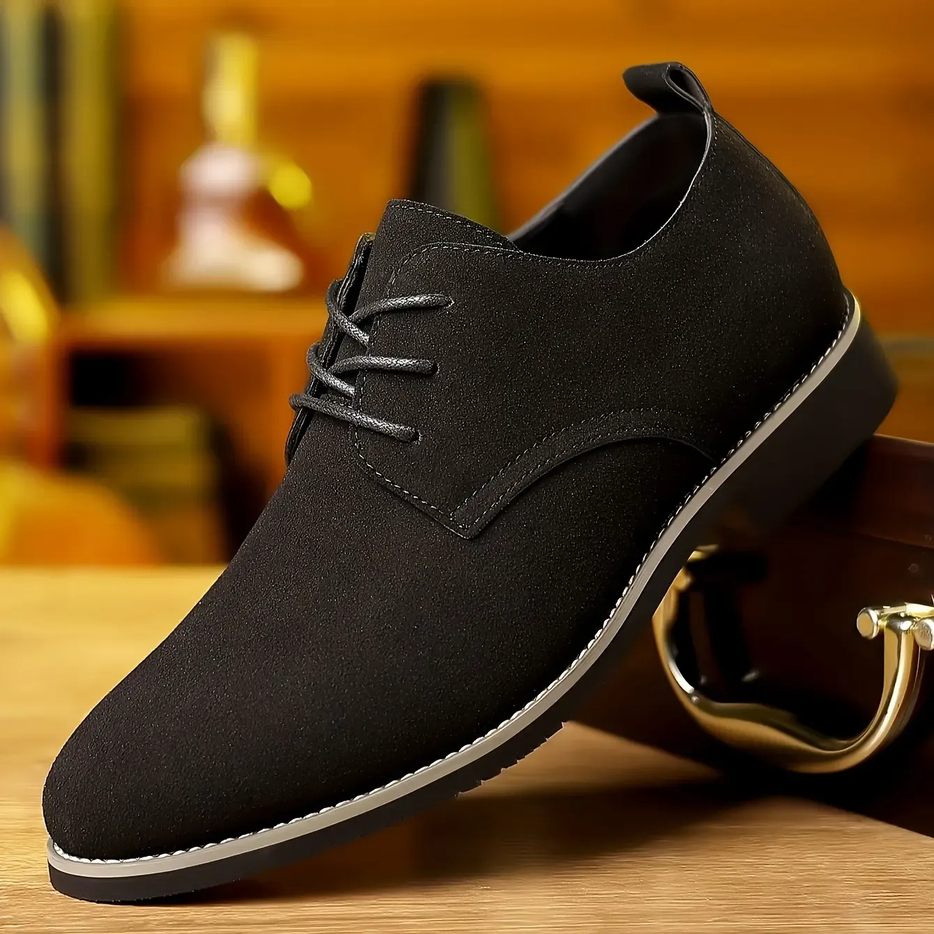 Mens Oxford Business Casual Suede Shoes - Image 19
