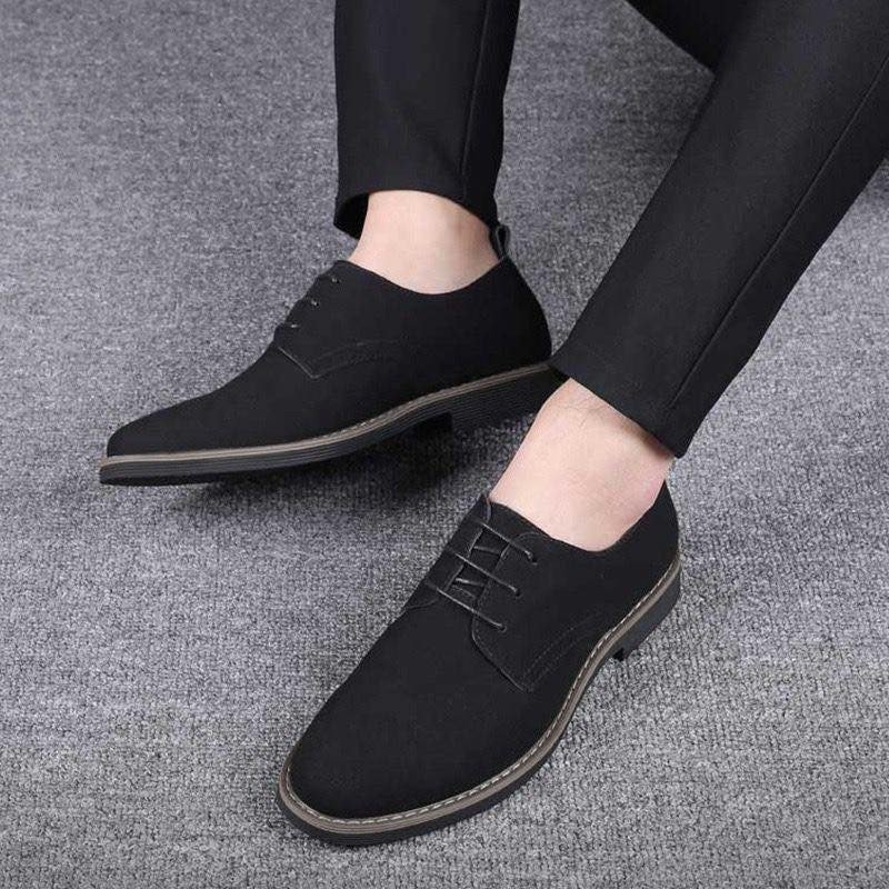 Mens Oxford Business Casual Suede Shoes - Image 17